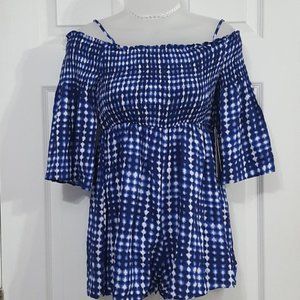 OB-sess. Girls Blue Romper Size XL NWT
